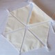 10m Cream Fabric Bunting